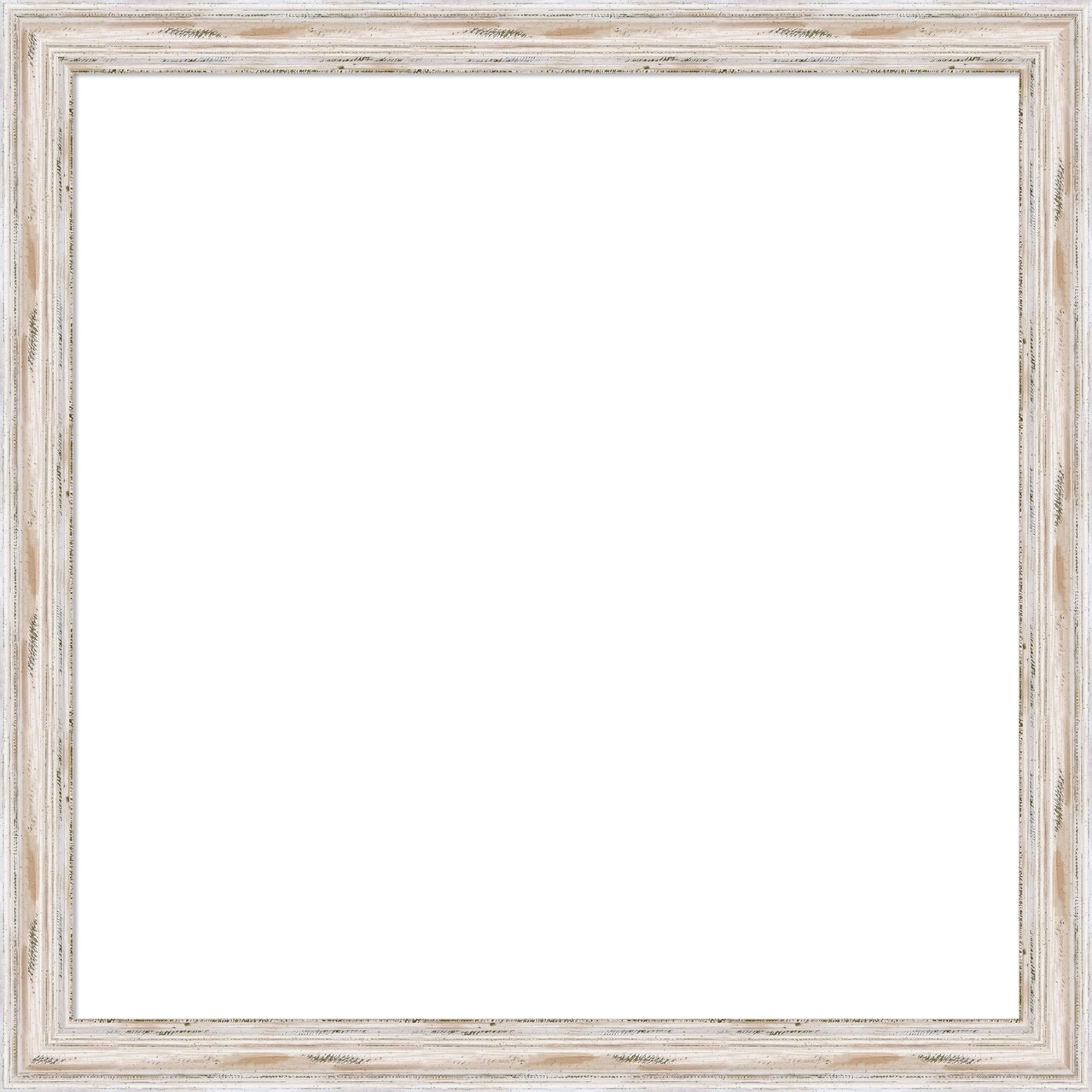 Alexandria White Wash Narrow Framed Dry Erase Magnetic Board